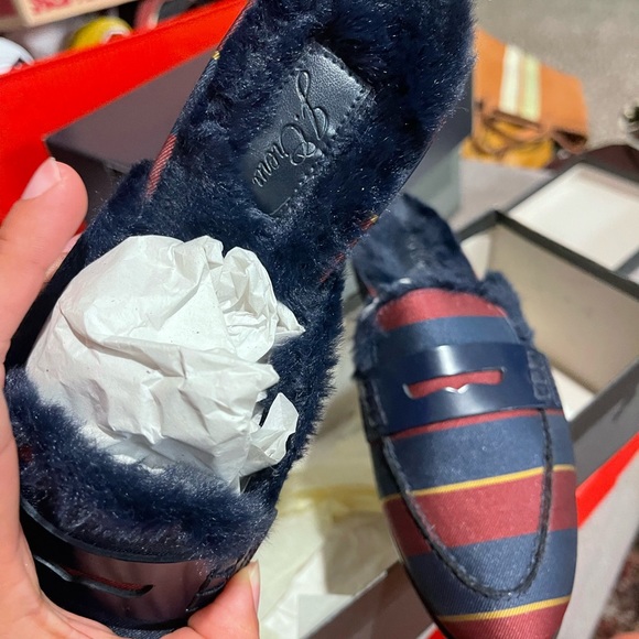 Jcrew ☀️ Academy Loafer Fur Slides - Picture 7 of 9